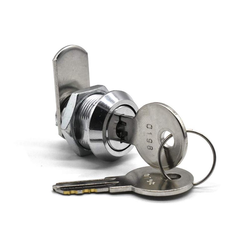 NIANNIAN 2Pack Cabinet Cam Lock 5/8 Inch Tubular Cam Locks Keyed Alike with Chrome Finish for Vending Machine Truck Pickup Tool Box Mailbox ATM Replacement Lock - Image 5